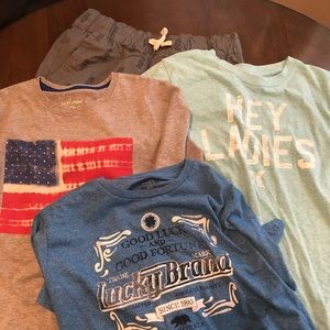 Lot of Boys Shirts & Shorts Lucky Brand